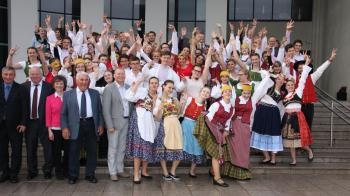 Gruppenfoto Abschluss Jugendprojekt Litauen 2016