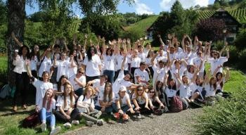 Gruppenfoto Teilnehmer Jugendprojekt Sasbachwalden 2017